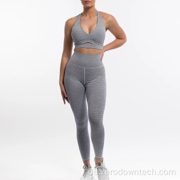 Damen Sport Sportswear Crop Top BH und Leggings